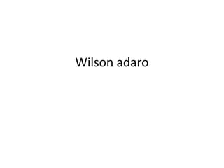 Wilson adaro
 
