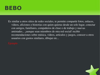 Redes Sociales FACEBOOK