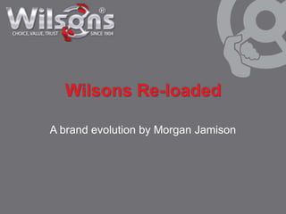 Wilsons Re-loaded

A brand evolution by Morgan Jamison
 