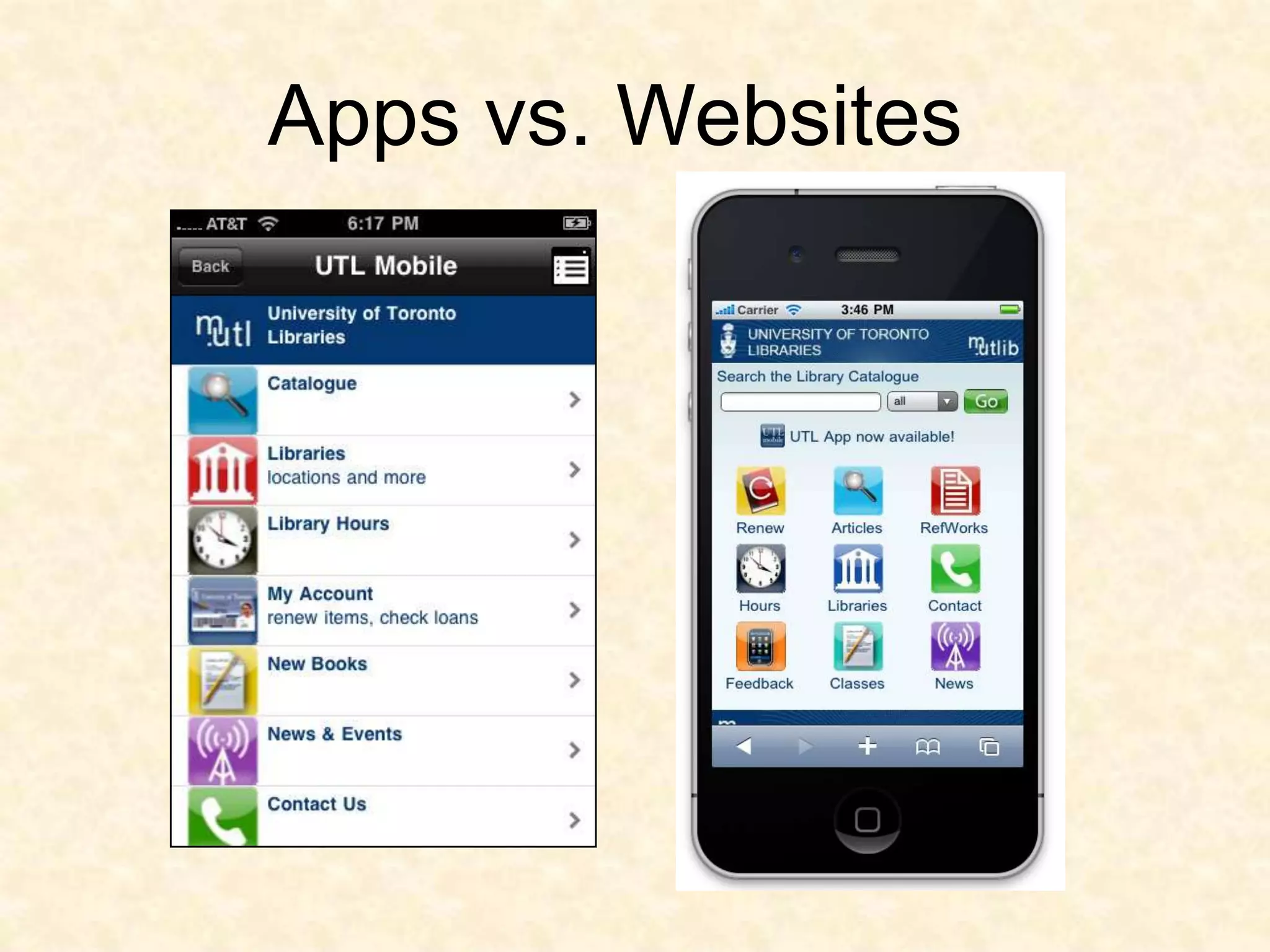 Apps vs. Websites