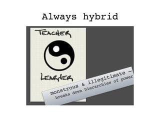 Always hybrid
 