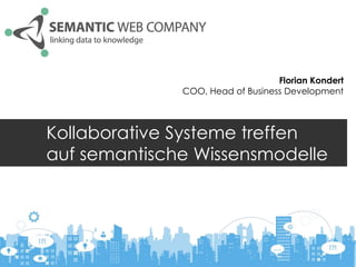 Florian Kondert
              COO, Head of Business Development




Kollaborative Systeme treffen
auf semantische Wissensmodelle
 