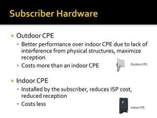 Hardware ArchitectureHeliax (Pigtail)The Antenna is connected to the Radio via a cable known as the Heliax (or pigtail)