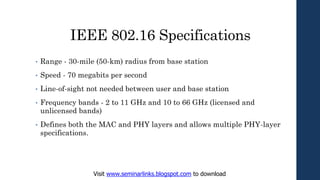 WiMAX | PDF