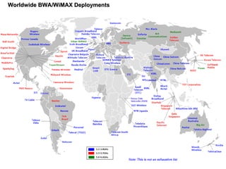 Worldwide BWA/WiMAX Deployments 