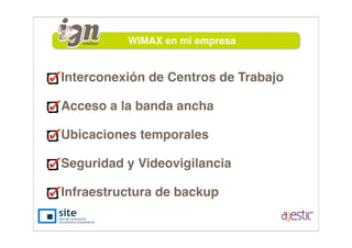 Wimax - Internet al alcance de todos