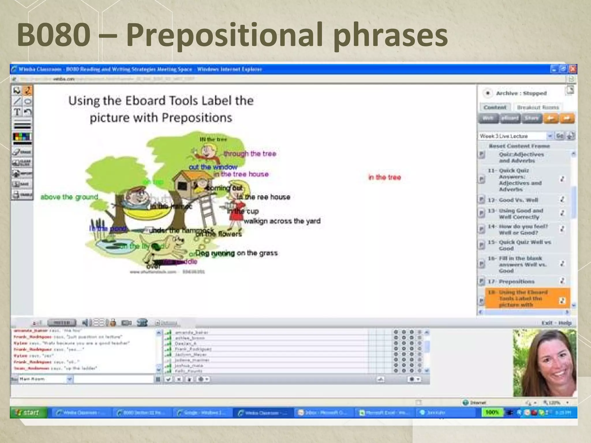 B080 – Prepositional phrases
 