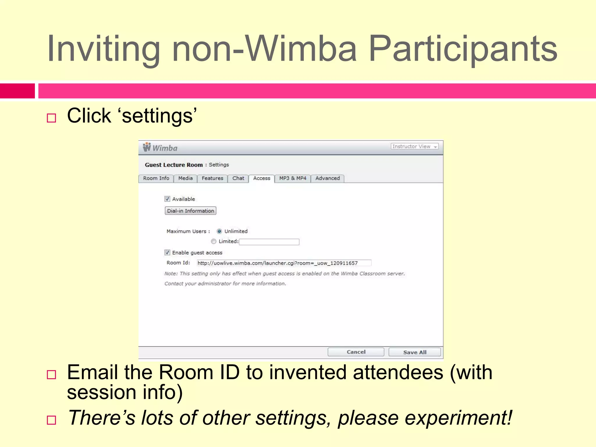Click the orange navigation arrows to go back/forward