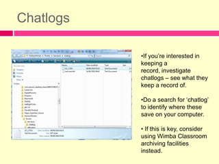 Functions: AppShareShare areas of your screen