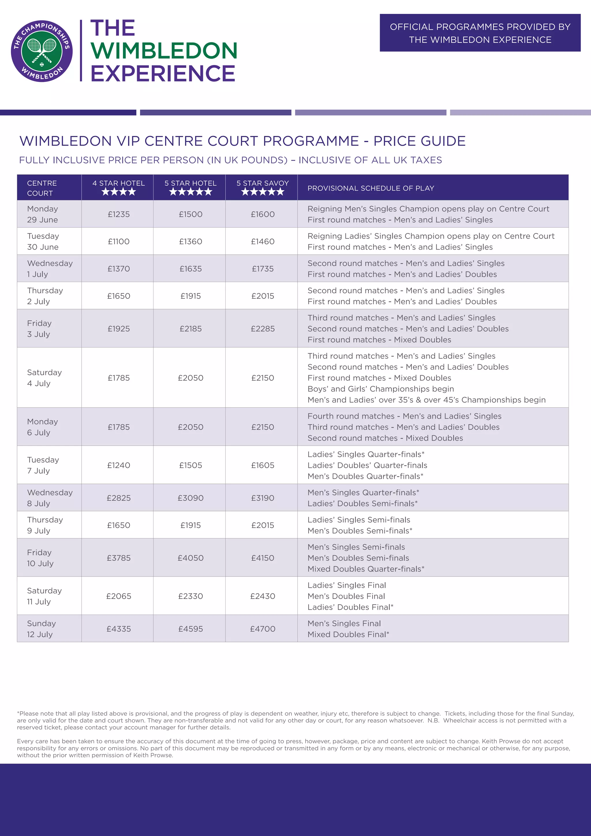 Travel Freak Wimbledon Experience Vip Centre Court PDF Free Travel Freak Wimbledon Experience Vip Centre Court PDF Free