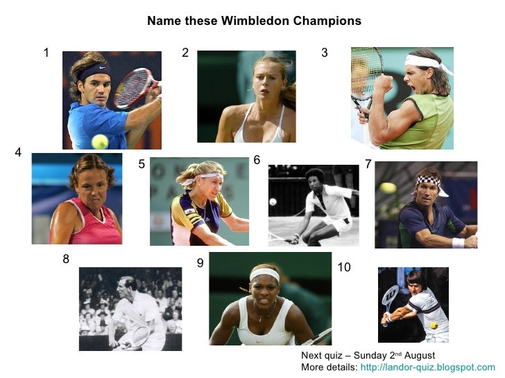 Wimbledon Picture Quiz