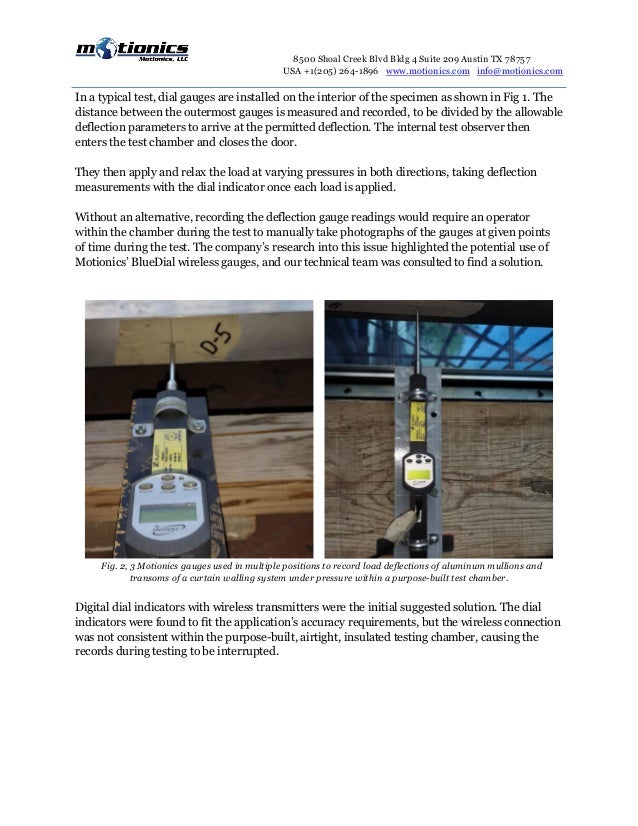 Case Study Wireless Deflection Measurement of Curtain Walling Systems