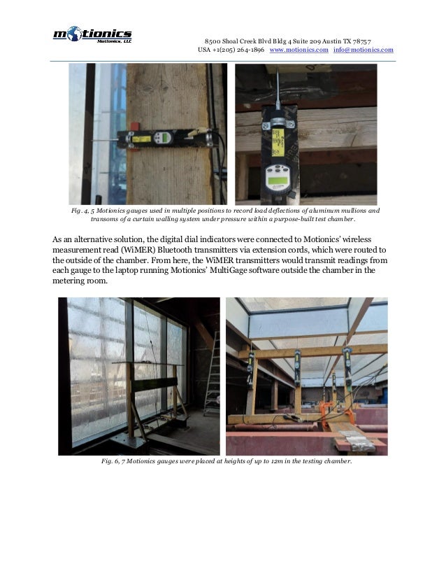 Case Study Wireless Deflection Measurement of Curtain Walling Systems