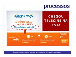 processos Página de venda não permite a compra da promoção com Ajato. 
