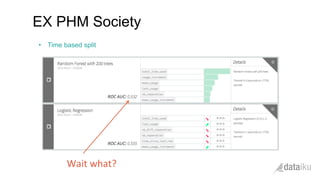 •  Time based split
EX PHM Society
Wait	
  what?	
  	
  
 