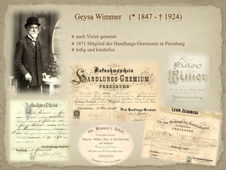 1871 Mitglied     des Handlungs-Gremiums in Pressburg
 Vizepräses    des Christlich-Kaufmännischen Unterstützungsvereine...