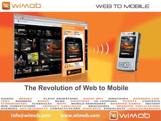 )  )   )   )   The Revolution of Web to Mobile 
