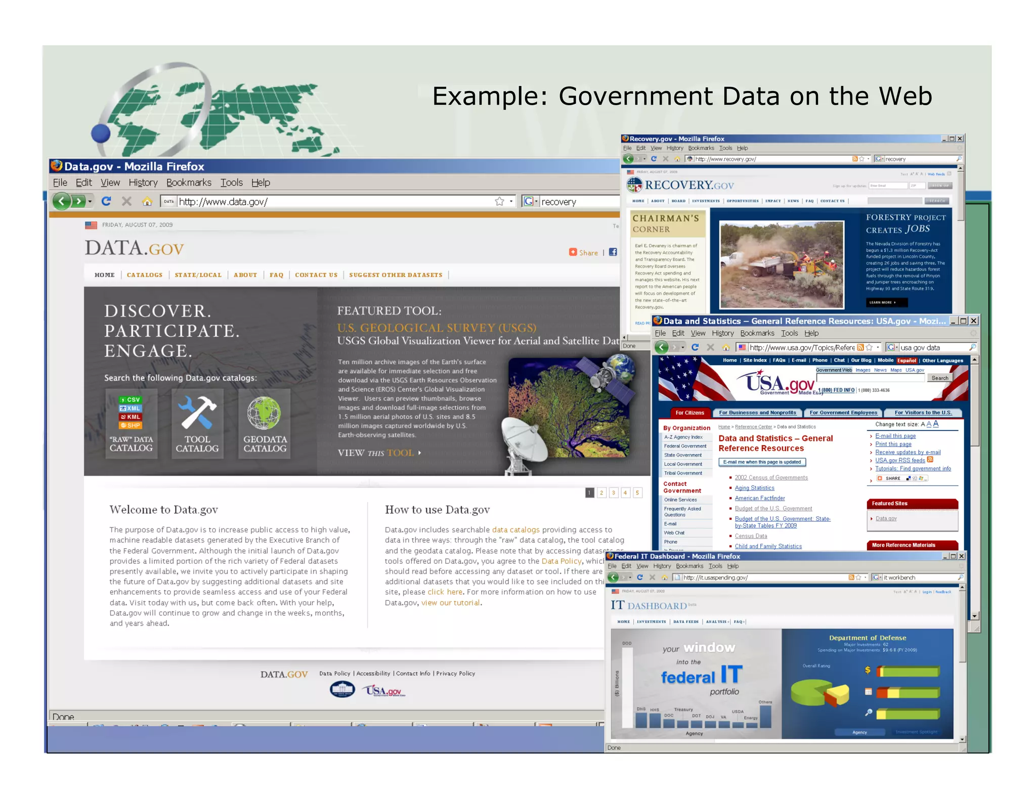 Example: Government Data on the Web

             Tetherless World Constellation
 