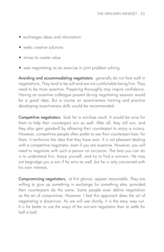 Win win negotiations training texbook | PDF