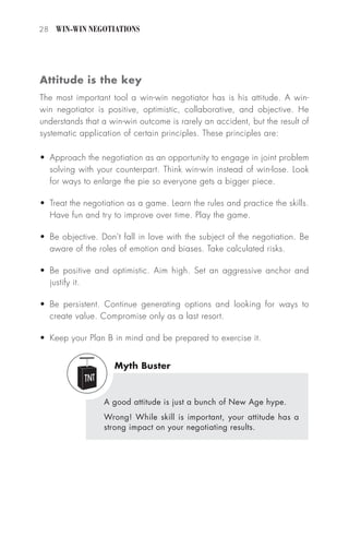 Win win negotiations training texbook | PDF