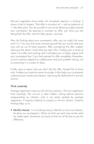 Win win negotiations training texbook | PDF