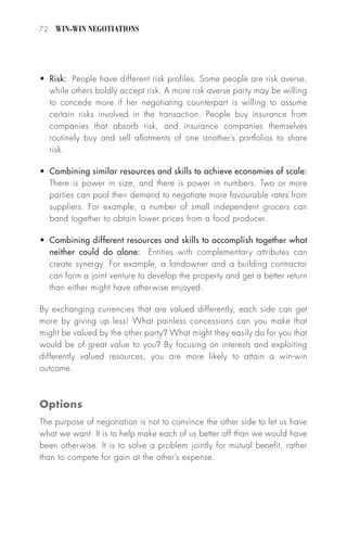 Win win negotiations training texbook | PDF