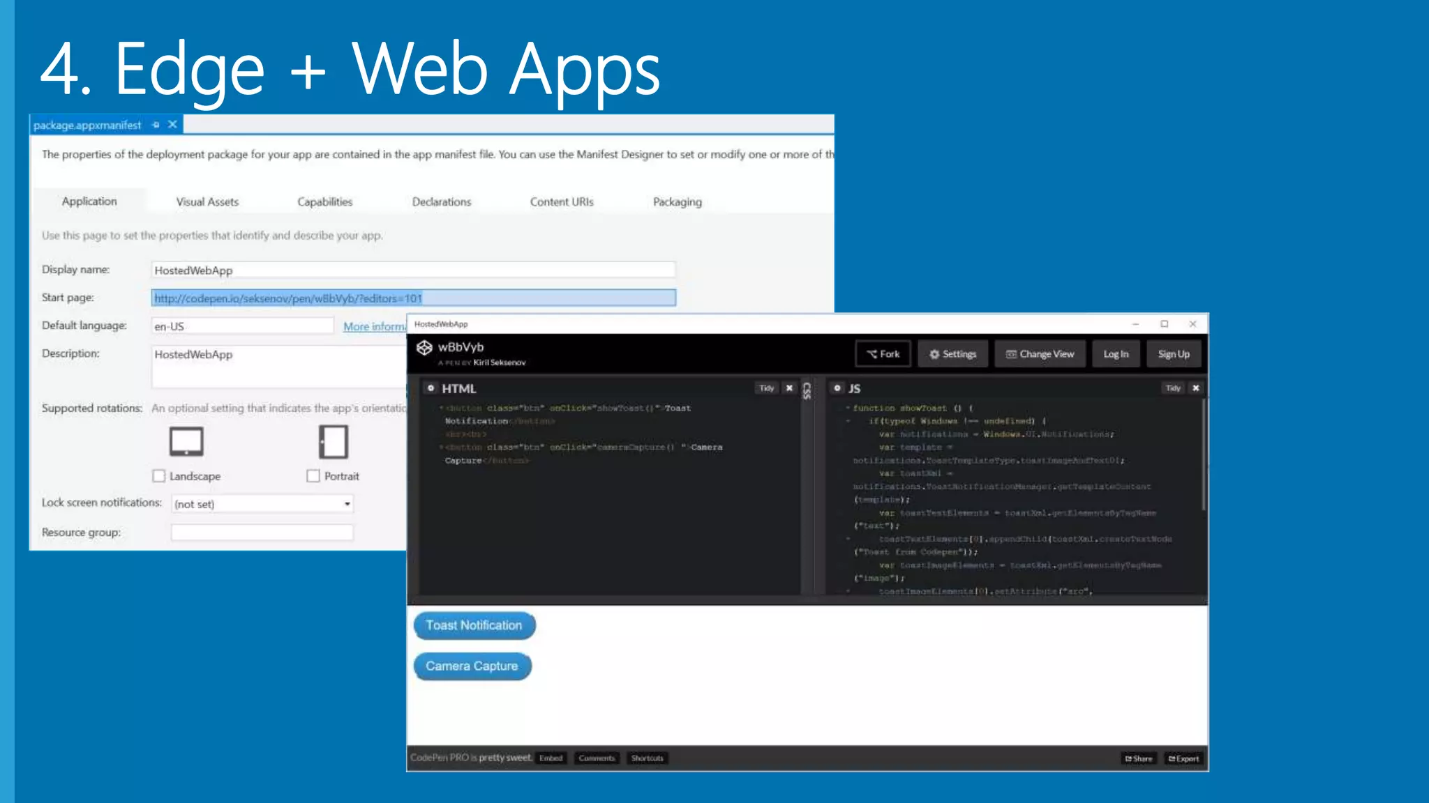 4. Edge + Web Apps