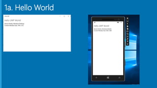 Universal Apps for Windows 10 | PPTX