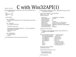 Win32 api看視窗運作 | PPT
