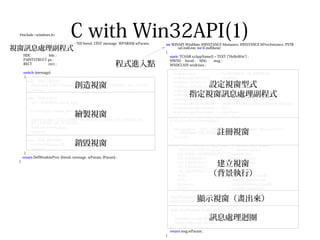 Win32 api看視窗運作 | PPT