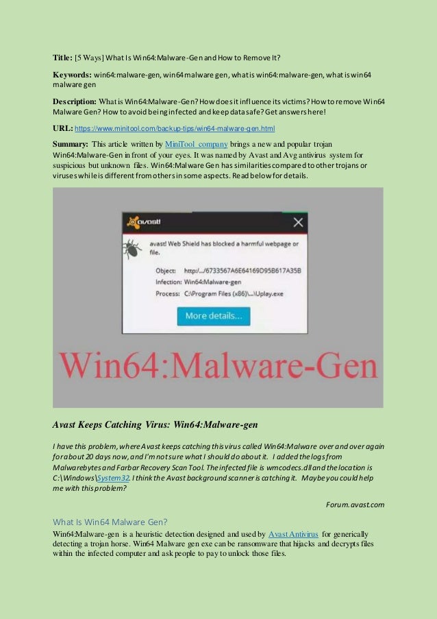 Win64 Malware Gen Win64 Malware Gen