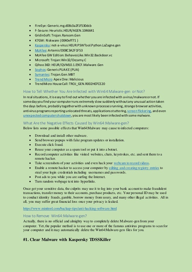 Win64 Malware Gen Win64 Malware Gen