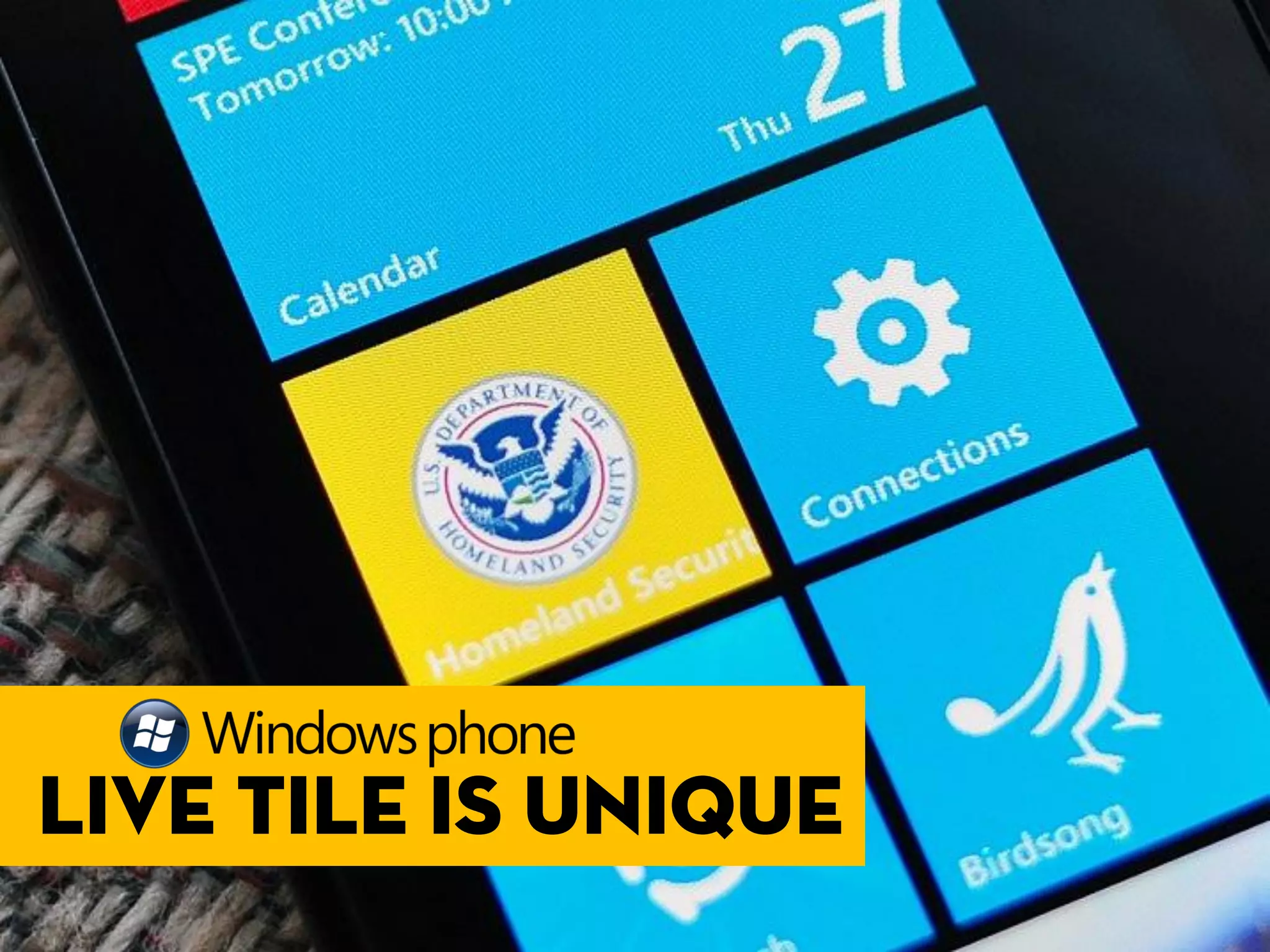 Live tile is unique
 