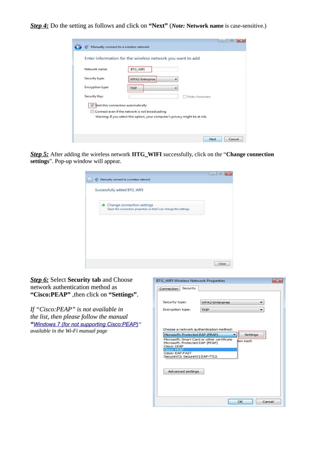 Win7 settings pdf