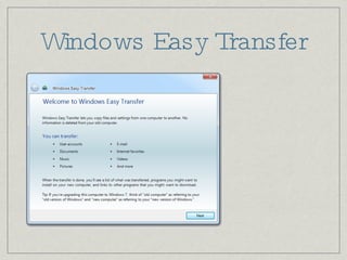 Windows Easy Transfer 