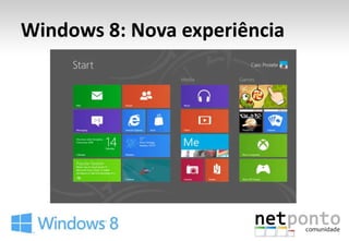 Windows 8: Nova experiência
 