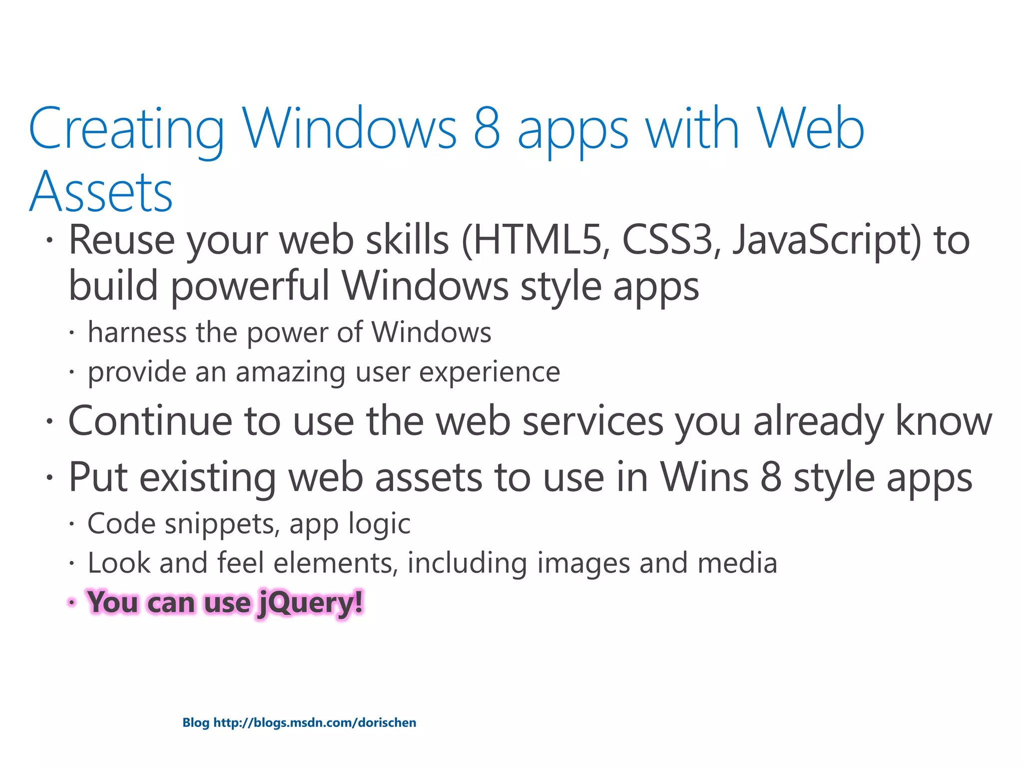 Blog http://blogs.msdn.com/dorischen
PAGE
13
 