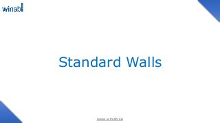 www.winab.se
Standard Walls
 