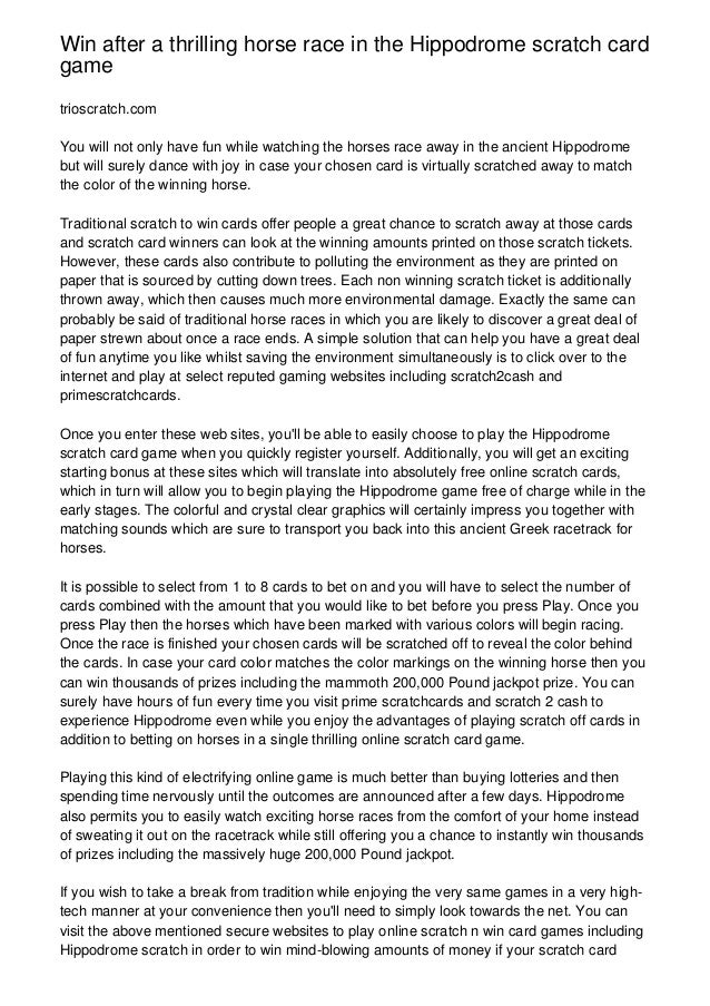 Play Scratch And Win Online