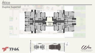Ático 
TERRAÇO 
DESCOBERTO 
TERRAÇO 
DESCOBERTO 
TERRAÇO 
DESCOBERTO 
TERRAÇO 
DESCOBERTO 
Duplex Superior 
TORRE A 
RUA DR. PEDRO A. M. B. MONCLARO 
TORRE B 
RUA BRIGADEIRO FRANCO 
 