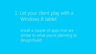 From iOS to Windows 8 App 