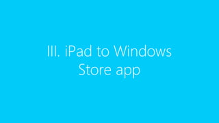 From iOS to Windows 8 App 