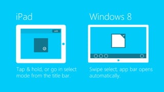 From iOS to Windows 8 App 