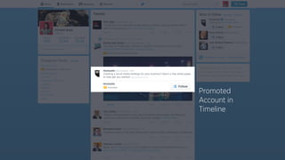 2.9x
MORE
RETWEETS
3.5x
MORE
MENTIONS
3.9x
GREATER
SOV
SOURCE: “DO BRANDS BENEFIT FROM AN ‘ALWAYS ON’ APPROACH TO TWITTER”, BRILLIANT NOISE, 2014
C O N S I S T E N T PA I D D E L I V E R S M O R E
 