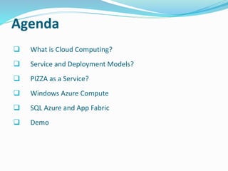 Windows Azure Overview | PPTX