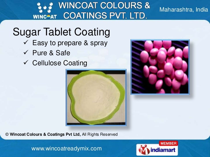 Aqueous Film Coating Sugar Tablet Coating Maharashtra India