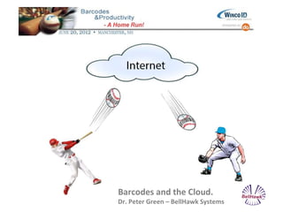 Barcodes and the Cloud.
Dr. Peter Green – BellHawk Systems
 
