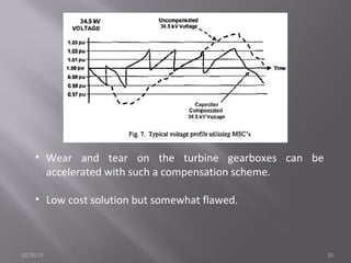 • Wear and tear on the turbine gearboxes can be 
accelerated with such a compensation scheme. 
• Low cost solution but somewhat flawed. 
10/20/14 25 
 