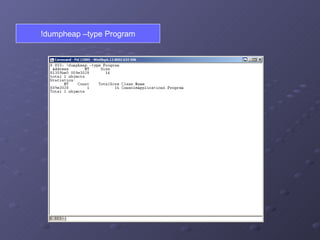 !dumpheap –type Program 