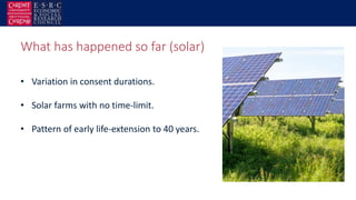 Planning for the future of onshore wind and solar farm | PPTX